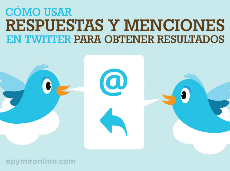 Respuestas y menciones en Twitter
